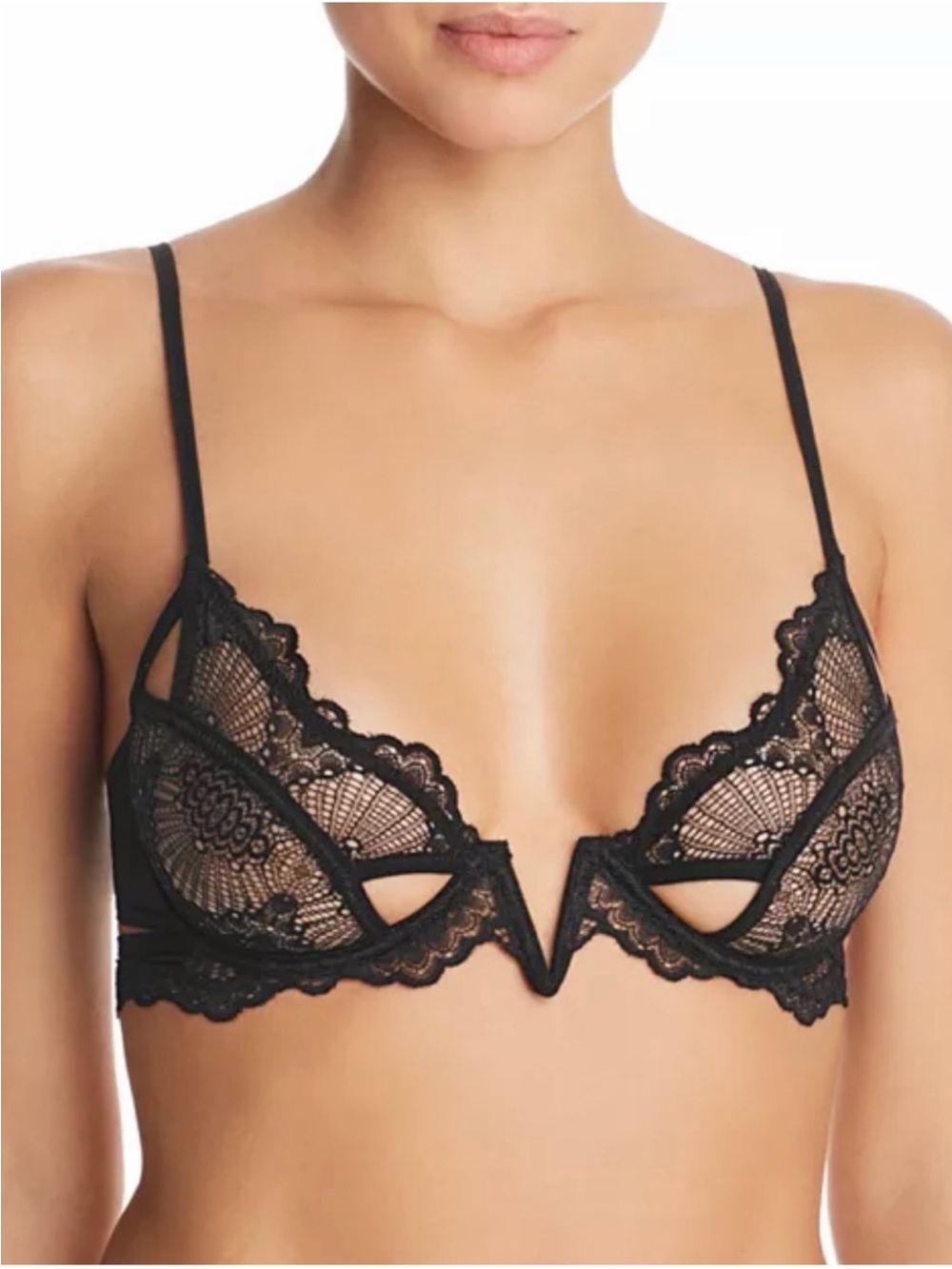 Thistle & Spire Black Lace Bra Women’s Size 40C
